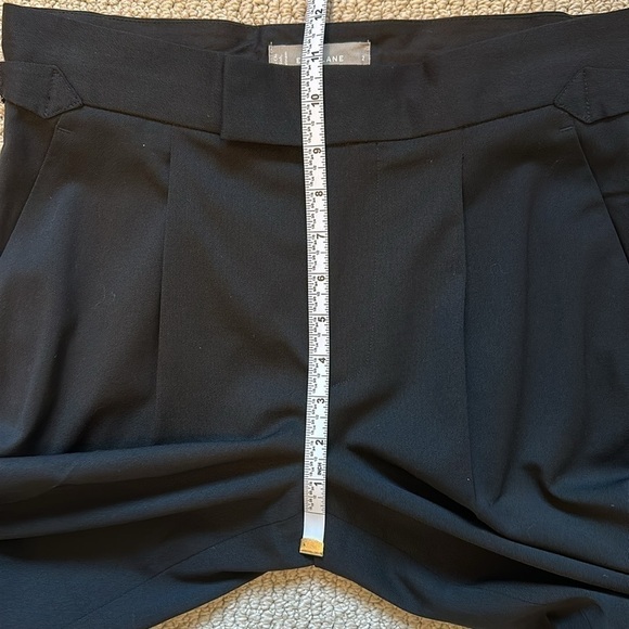 NEW  Everlane The ’80s Italian Wool Wide Leg Pants in Black Side Buckles Size 2 - Picture 10 of 11